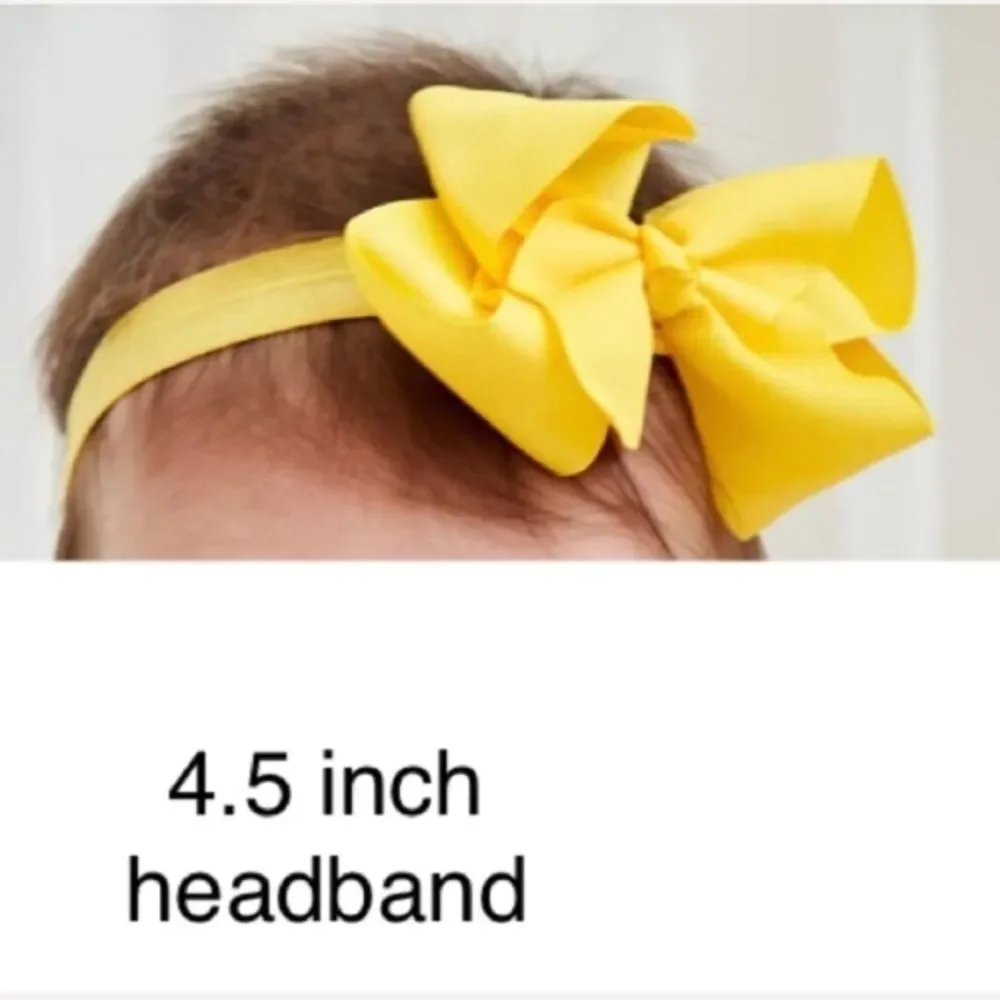 30 Rainbow Color Hair Bows - 4.5 inch Bows with Alligator Clips